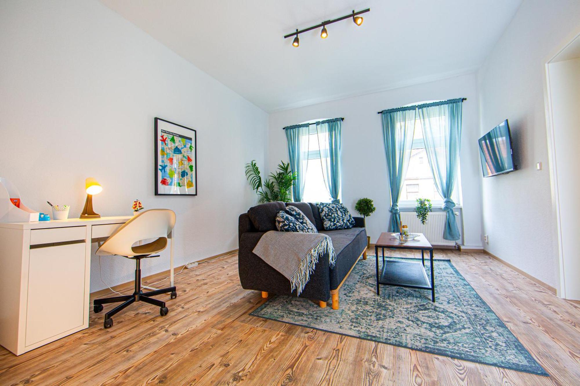 Grossraum-Apartments Mit 2Sz, Wz, Kueche, Smart-Tv, Parken, Etc Erfurt Pokoj fotografie