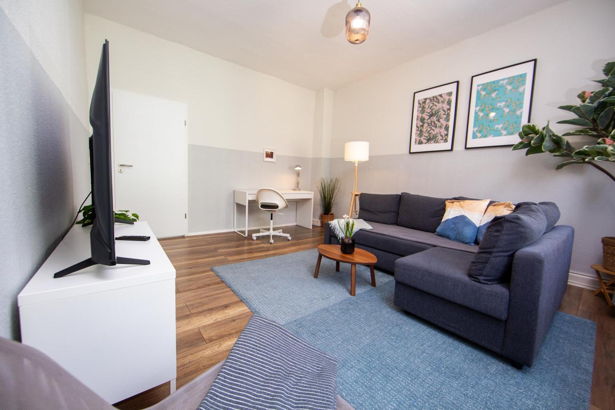 Grossraum-Apartments Mit 2Sz, Wz, Kueche, Smart-Tv, Parken, Etc Erfurt Pokoj fotografie
